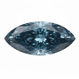Marquise Cut Vivid Blue Diamond .08 ct 3.75mm x 2.2mm